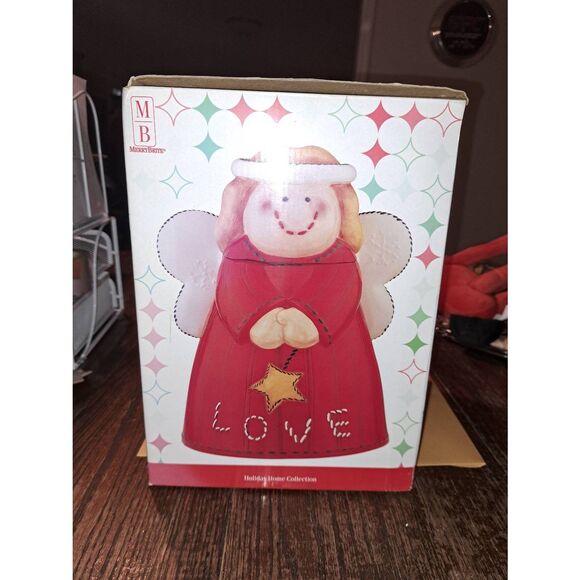 Vintage 2003 Atico Mary Bright Holiday Home Hand-Painted Angel Cookie Jar 10" - Picture 9 of 9
